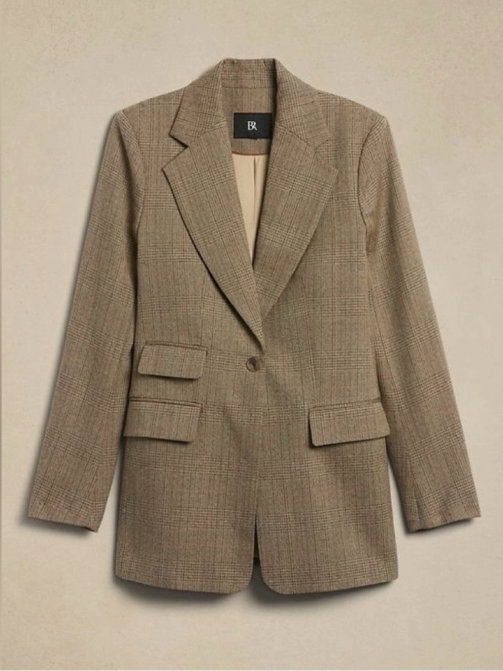 LIDO SCULPTED ITALIAN WOOL BLAZER | DOWNTOWN PLAID